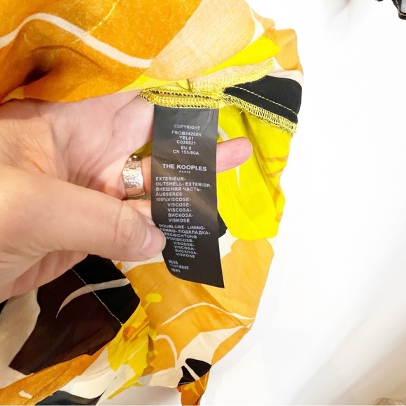 The Kooples | Hibiscus Belted Kimono Dress - Picture 5 of 7